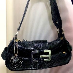 90s Vintage G by Guess Croc leather mini tote